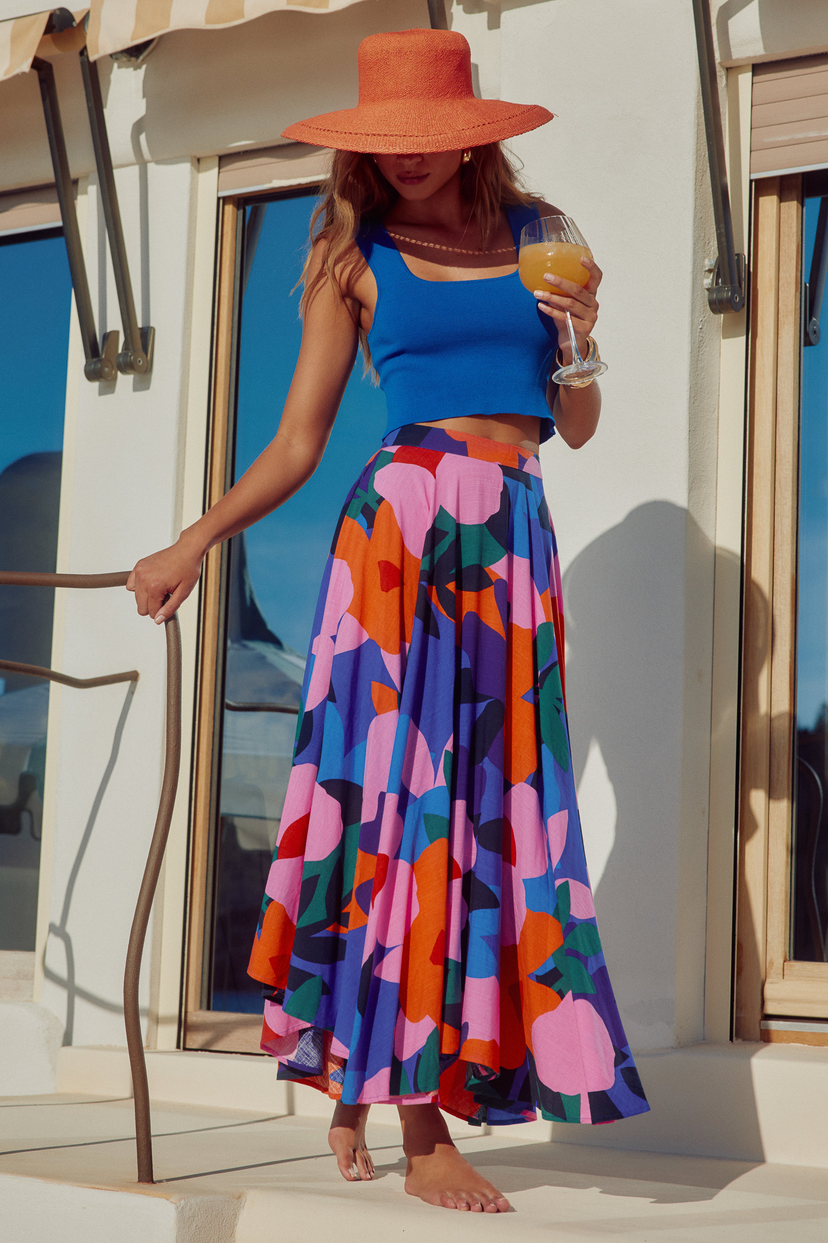 Betty Skirt In Acapulco Blue – Mister Zimi