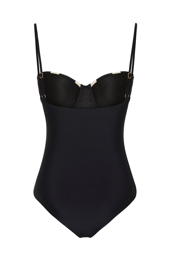 Honey One Piece In Noir Palm