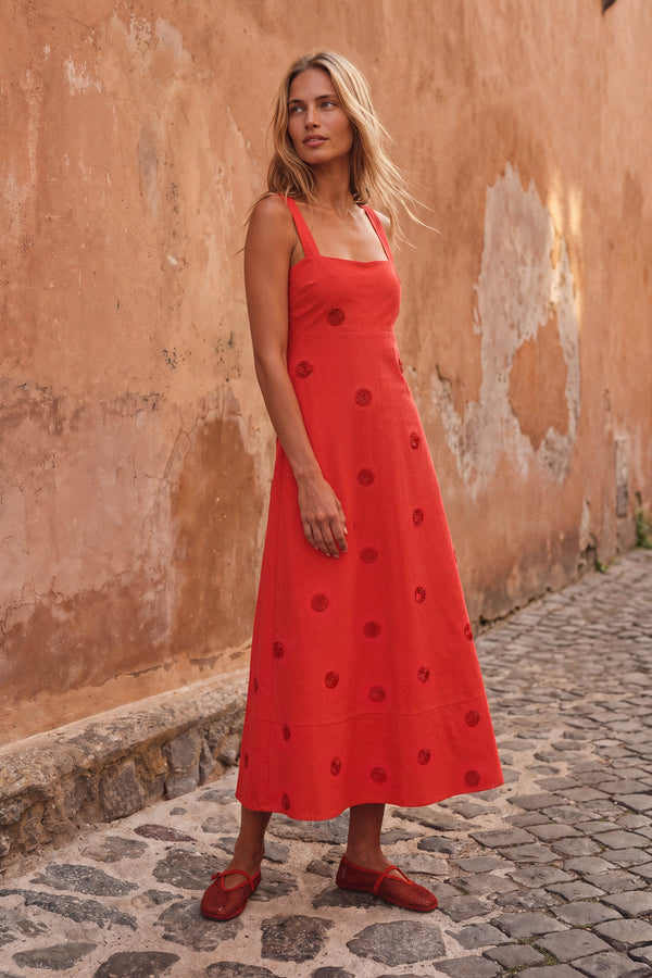 Iris Dress In Rosa