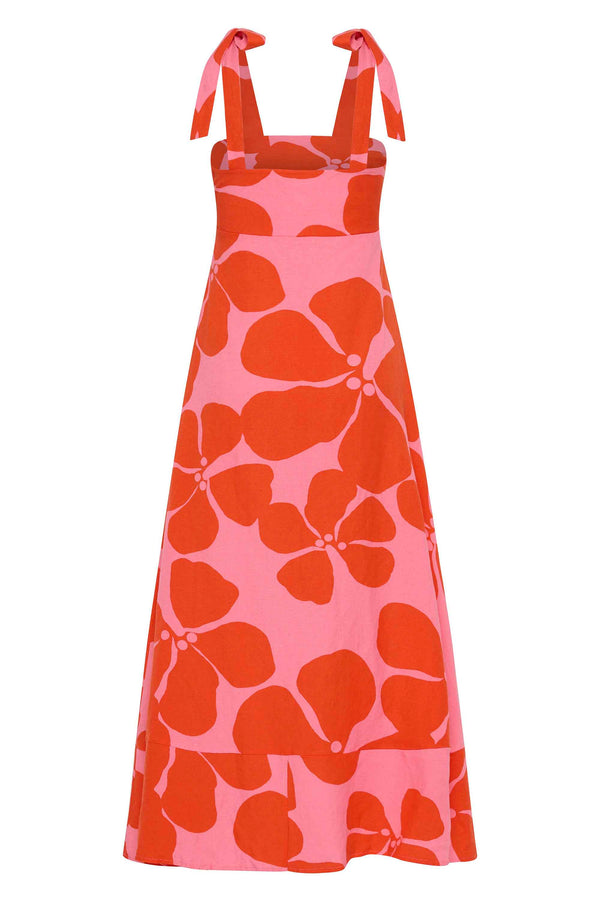 Iris Tie Dress In Hydra