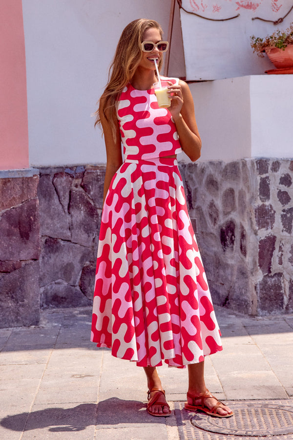 Betty Skirt In Strawberries and Cream