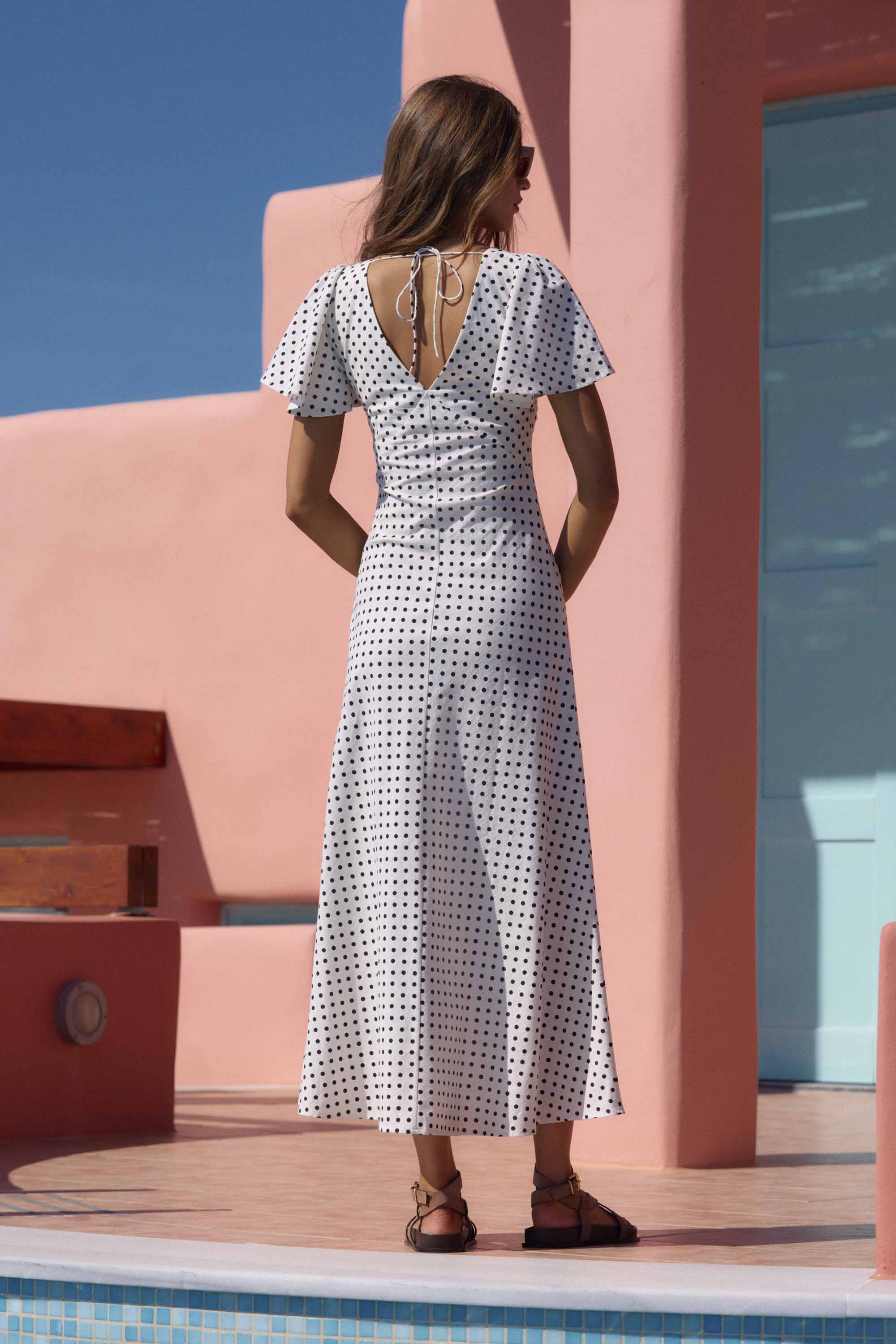 Isabella Dress In Coco Spot – Mister Zimi