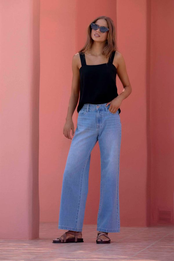 Imogen Jeans In Oasis Blue