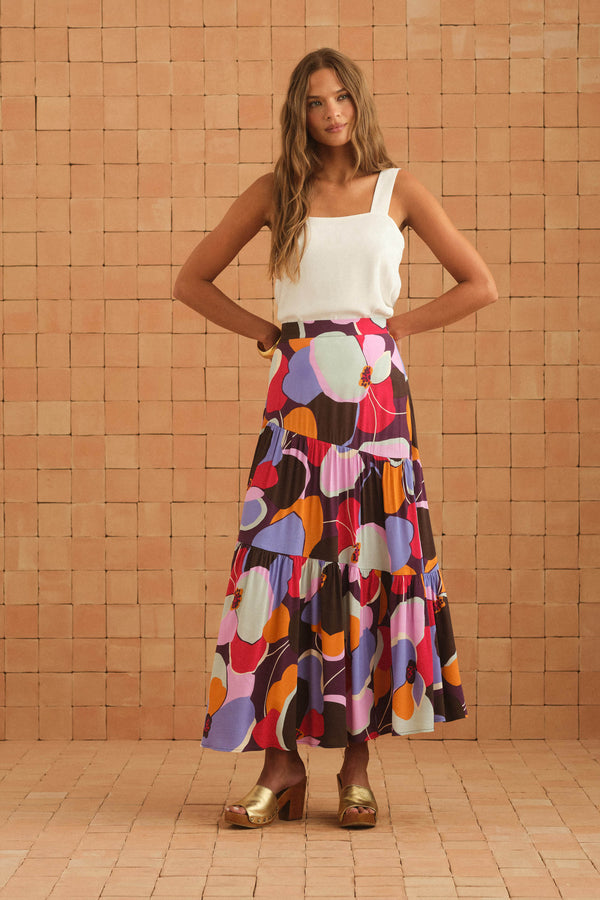 Skylar Skirt In Peonia