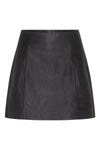 Jade Skirt In Black Leather