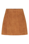 Jade Skirt In Caramel Leather