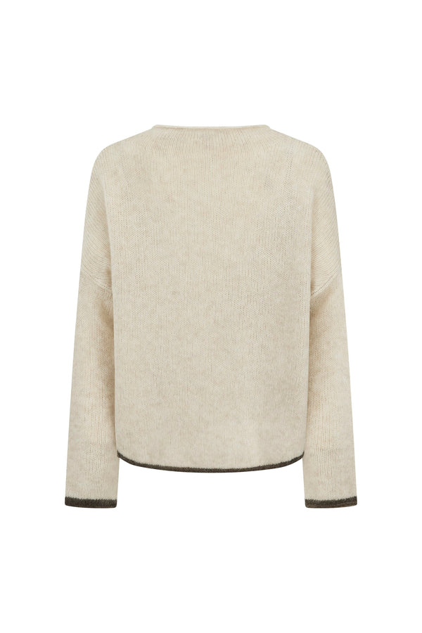 Jaz Knit Jumper In Macadamia