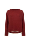 Jaz Knit Jumper In Sangria