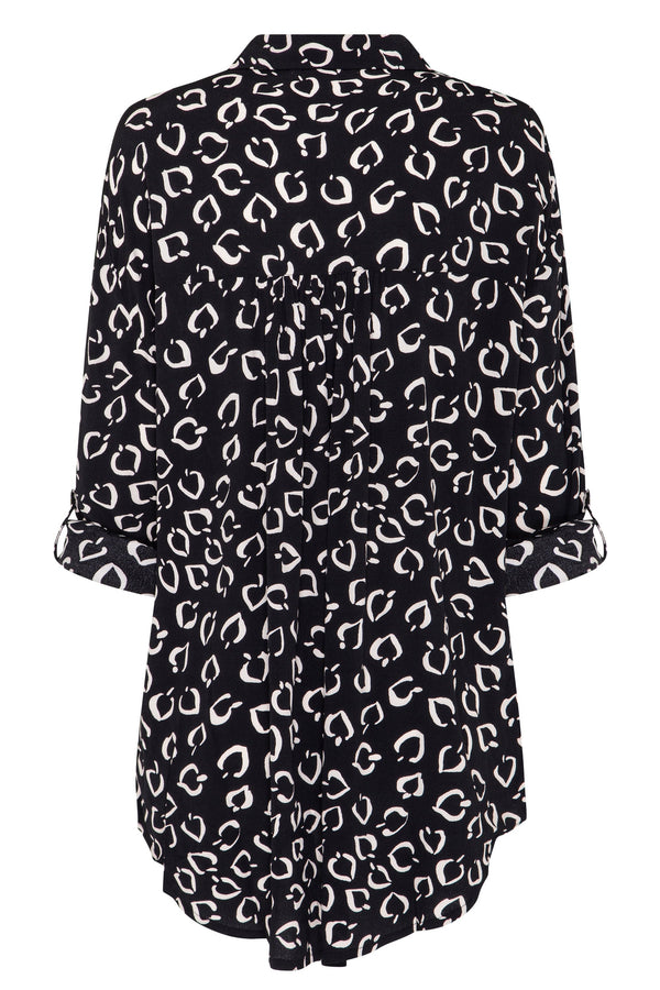 Beach Shirt In Liquorice