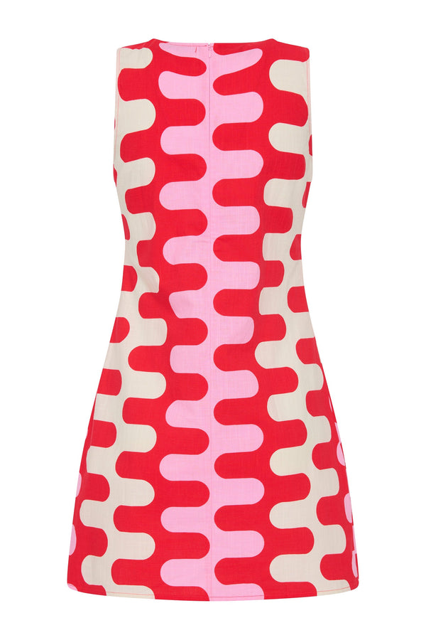 Lita Mini Dress In Strawberries and Cream - Pre Order