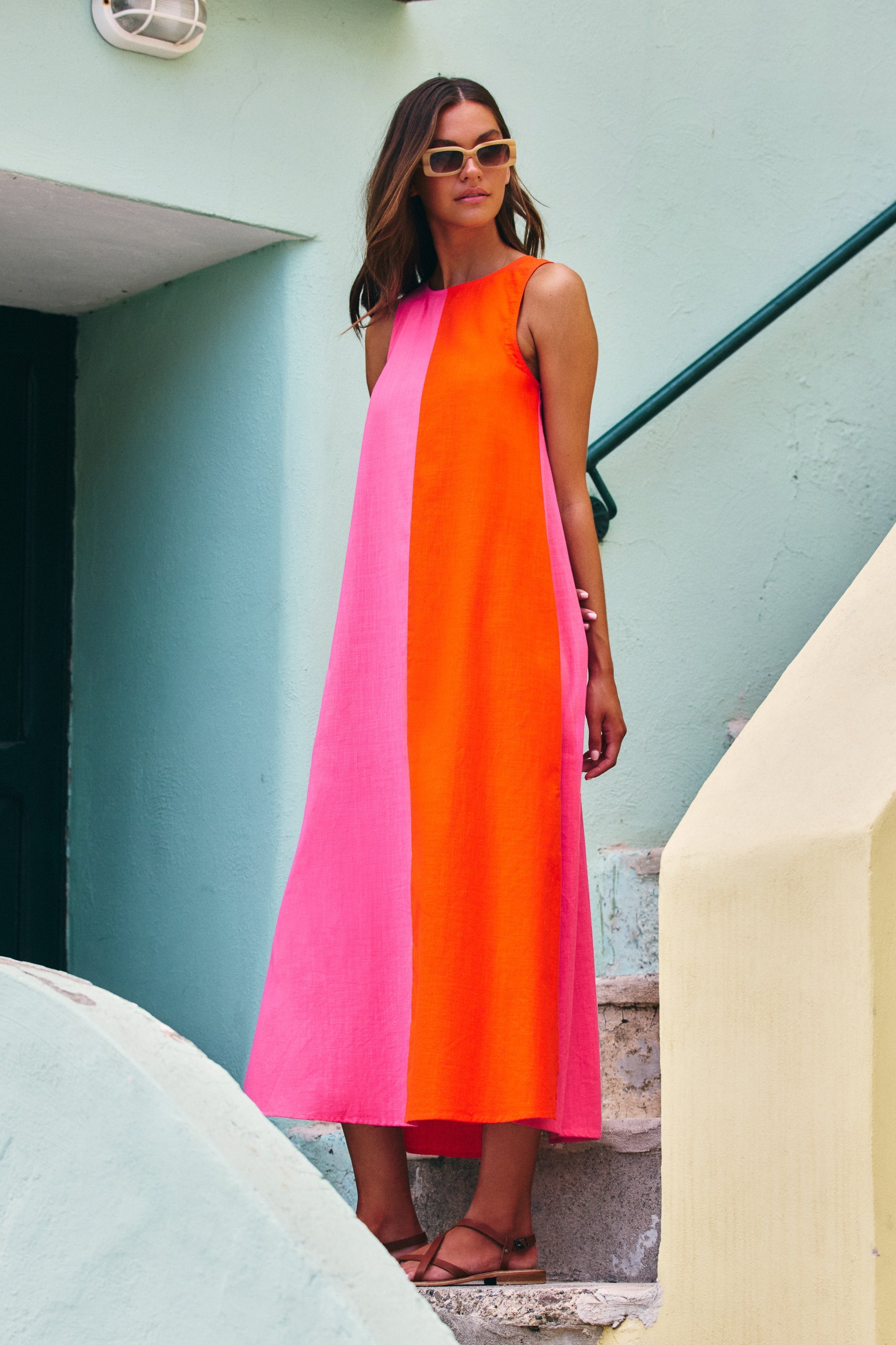 Margot Dress In Strawberry Spritz – Mister Zimi