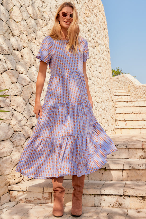 Marloes Midi Dress In Pampas