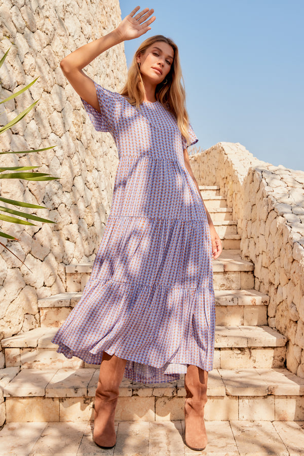 Marloes Midi Dress In Pampas