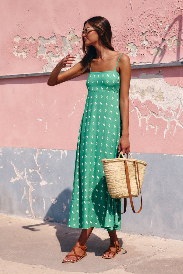 Meadow Dress In Pistachio