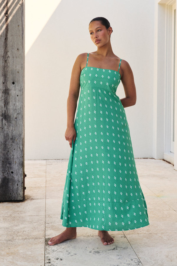 Meadow Dress In Pistachio