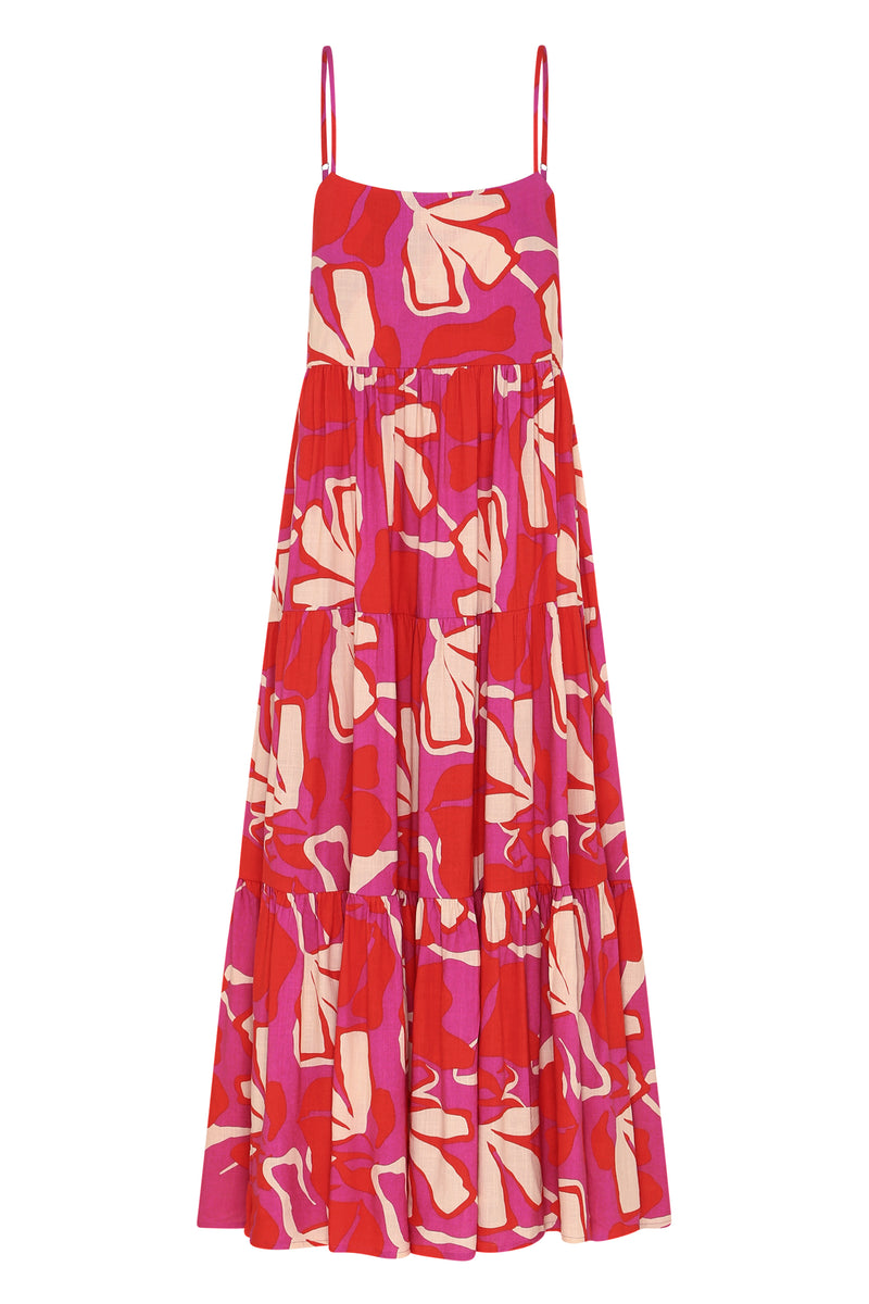 Mila Dress In Berry Lotus Mister Zimi