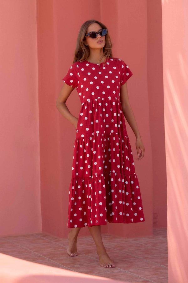 Mili Dress In Chilli