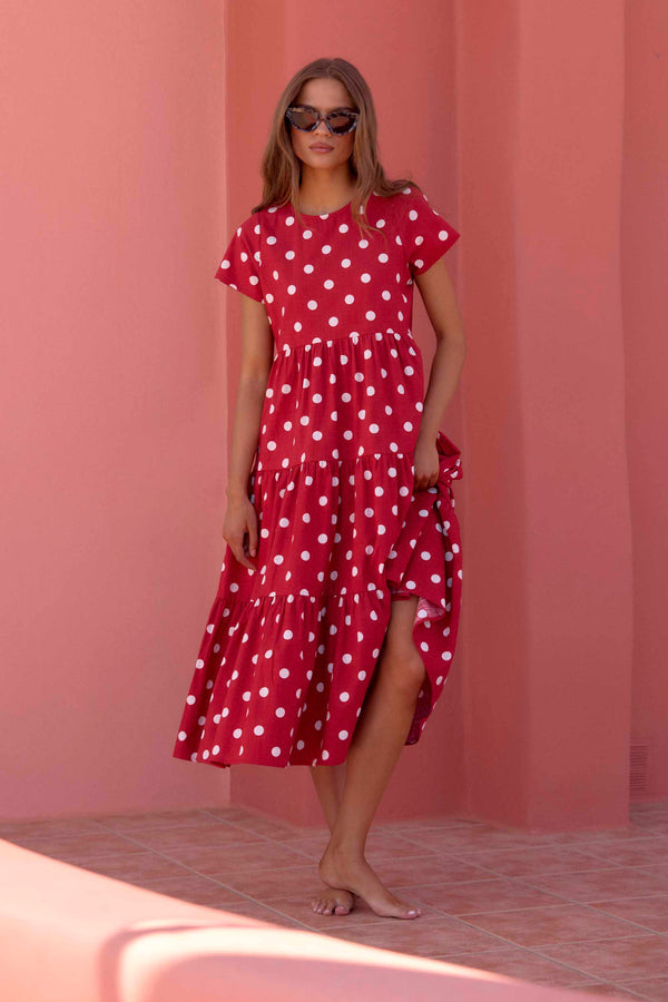 Mili Dress In Chilli