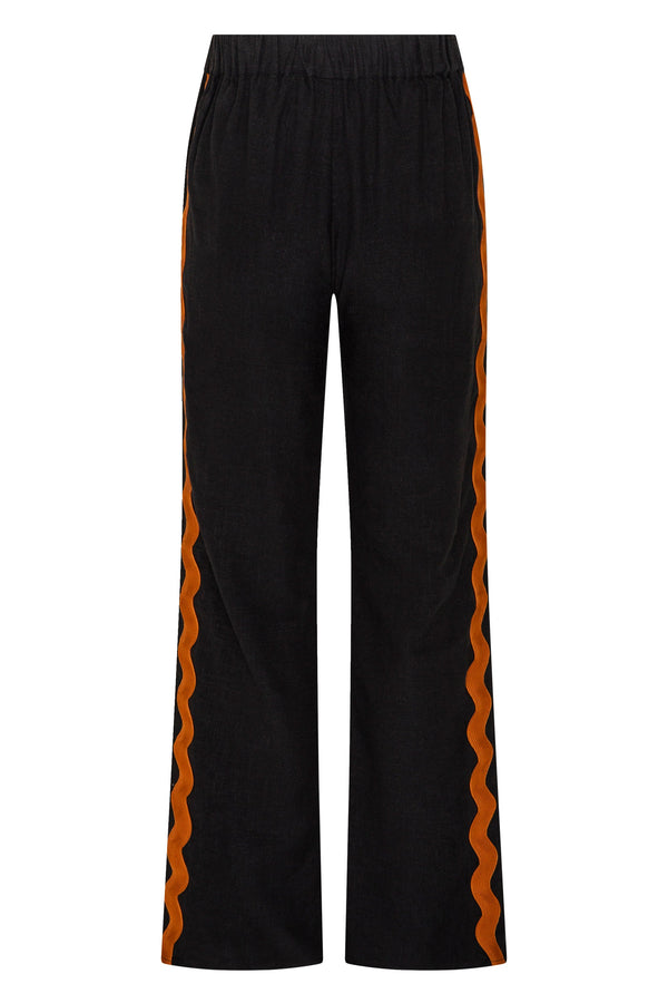 Mimi Pants In Washed Black Ric Rac