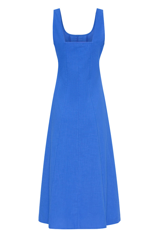 Mira Dress In Caribbean Blue