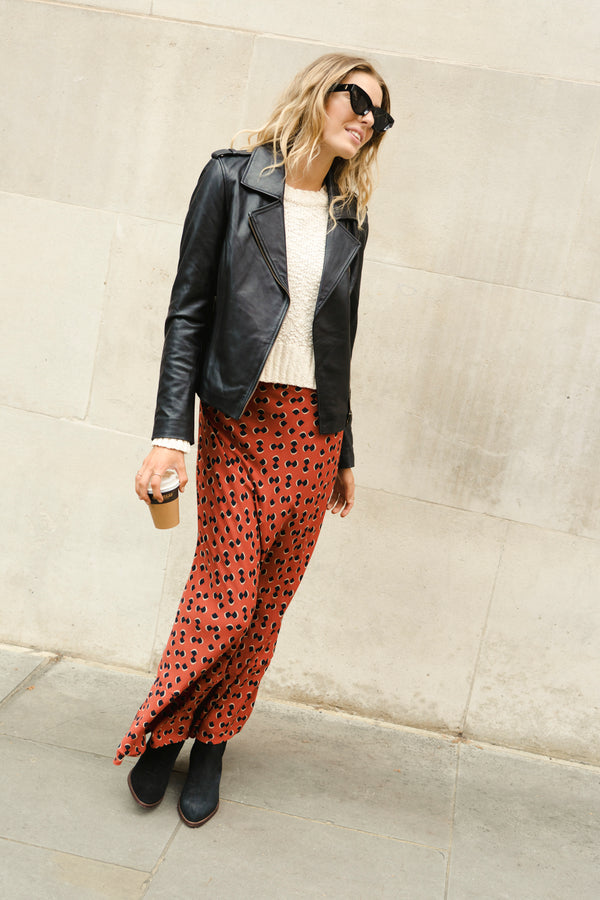 Cleo Jacket In Black Leather
