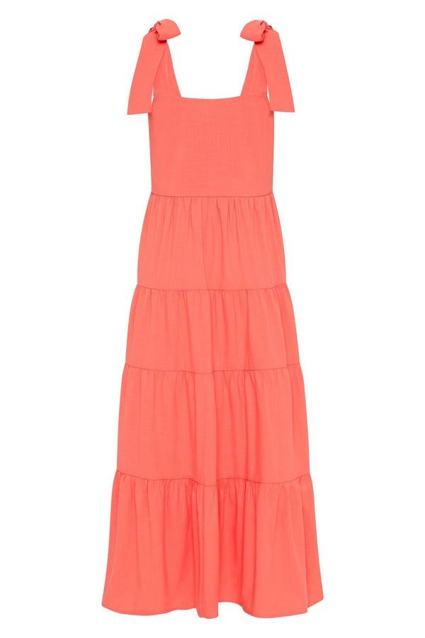 Nellie Maxi Dress In Peach