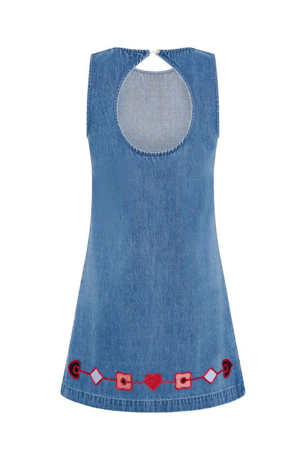 Nikita Dress In Indigo Blue