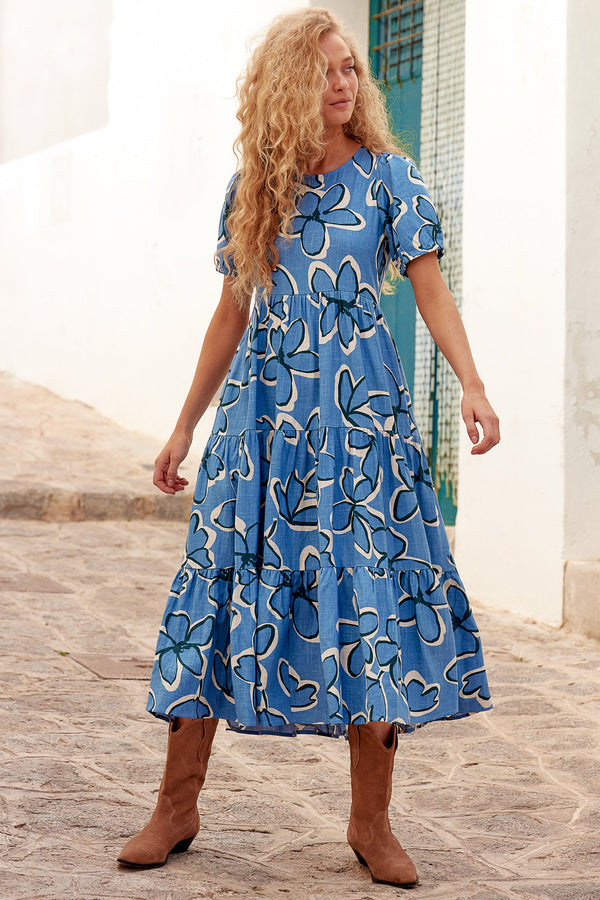Nina Dress In Bluebell