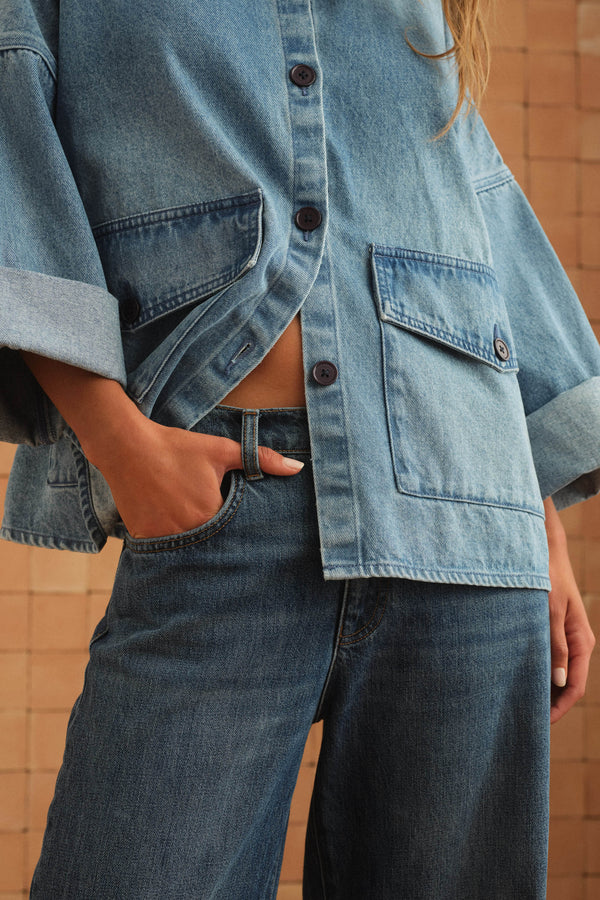 Paddington Jacket In Blue Denim