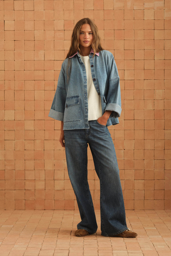 Paddington Jacket In Blue Denim
