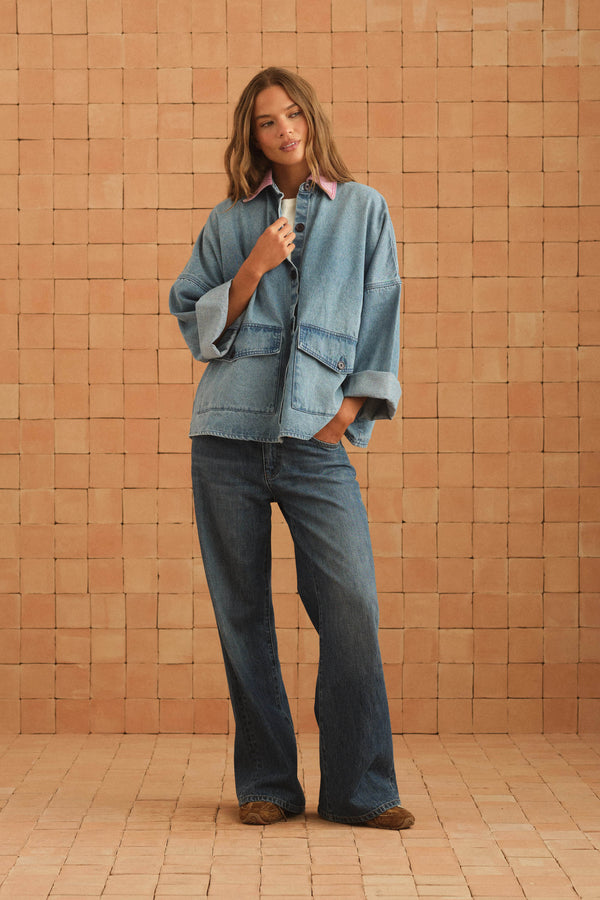 Paddington Jacket In Blue Denim