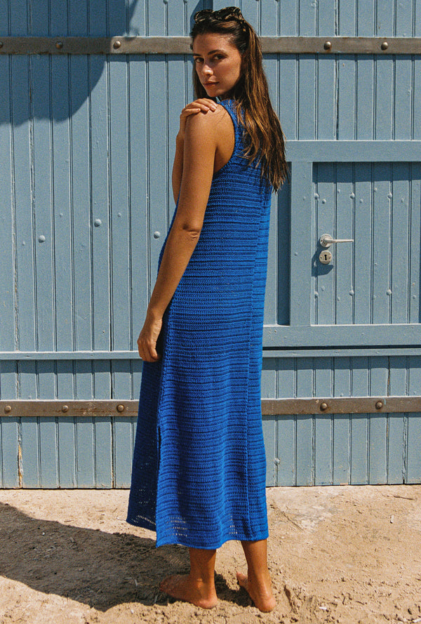 Paloma Dress In Cobalt