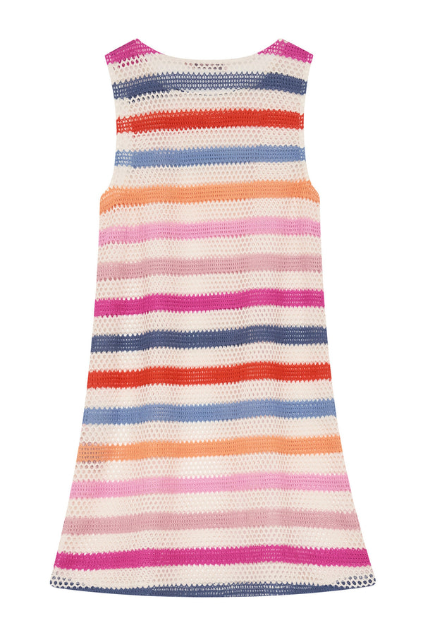 Poolside Mini Dress In Summer Stripe