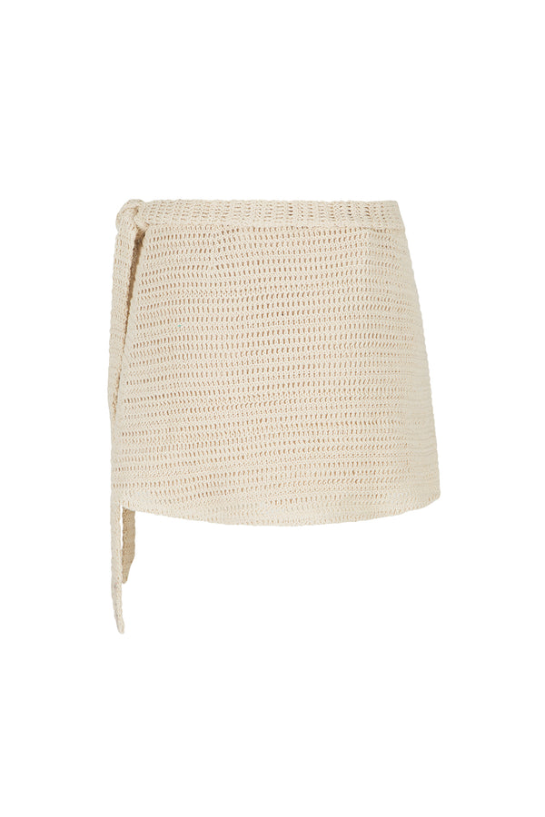 Poolside Skirt In Ecru
