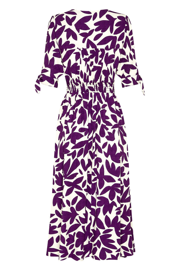 Saskia Dress In Grape Leaf