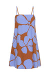 Ramie Mini Dress In Delphi