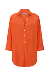 Resort Shirt In Tangerine