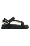 Ria Crochet Sandal In Mono