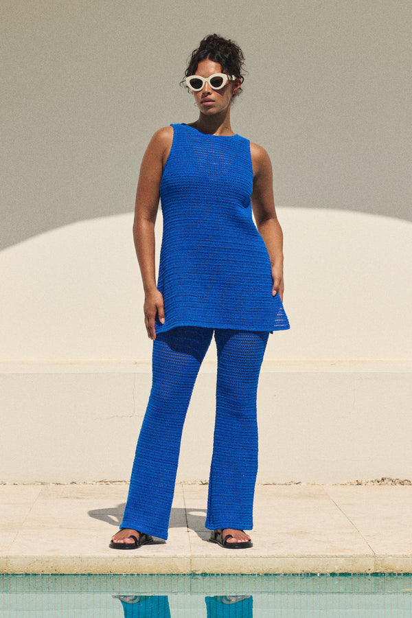 Romi Pant In Cobalt