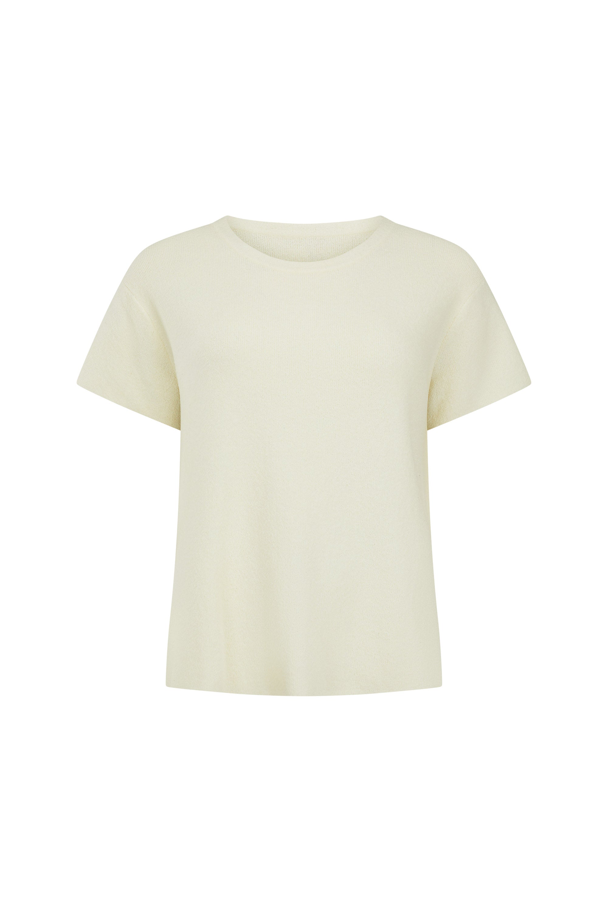 Sage Knit Tee In White | Mister Zimi