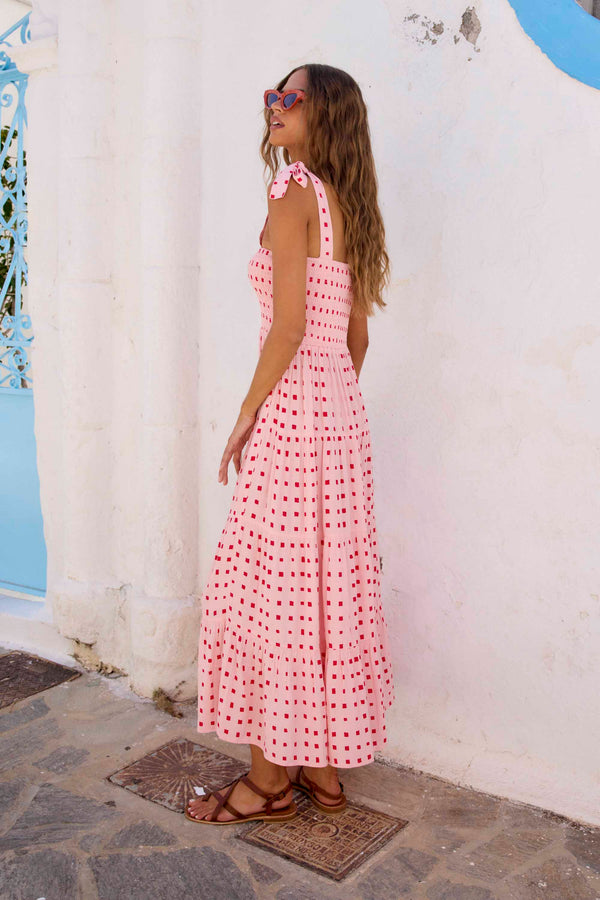 Savannah Tie Dress In Sunrise