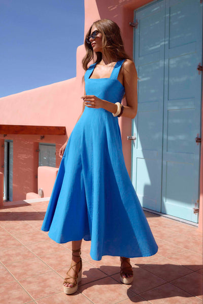 Scarlett Dress In Lagoon – Mister Zimi