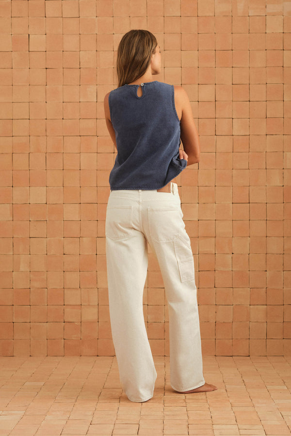Boyfriend Jeans In Cream