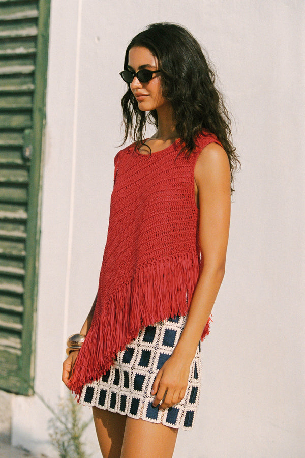 Sisi Top In Rosso