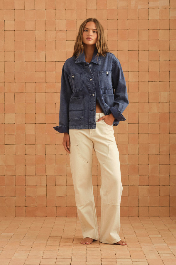 Boyfriend Jeans In Cream