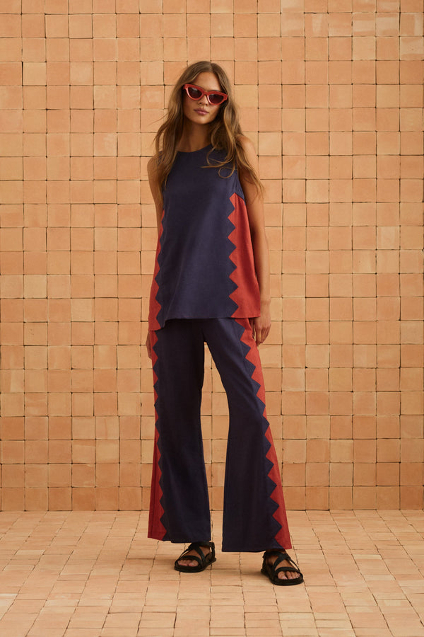 Mia Pants In Foxglove