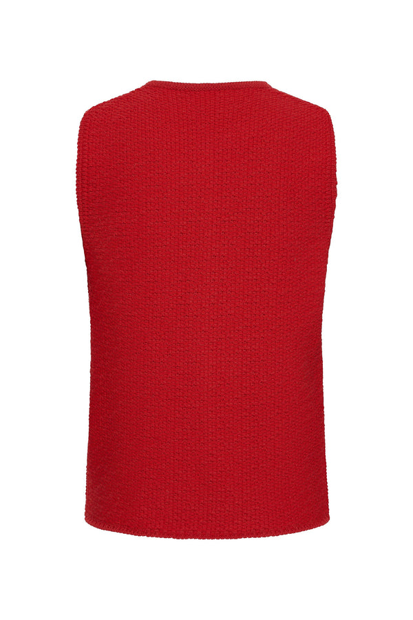 Totti Vest In Poppy