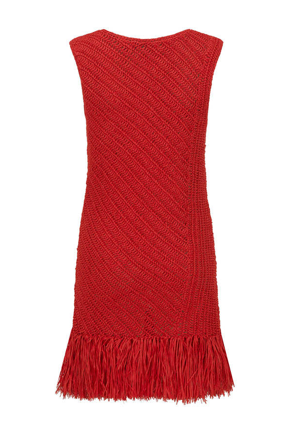 Vinnie Mini Dress In Rosso