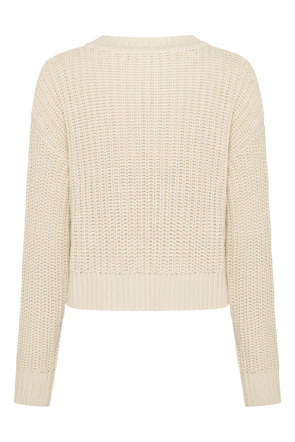 Elkie Knit Jumper In Marzipan