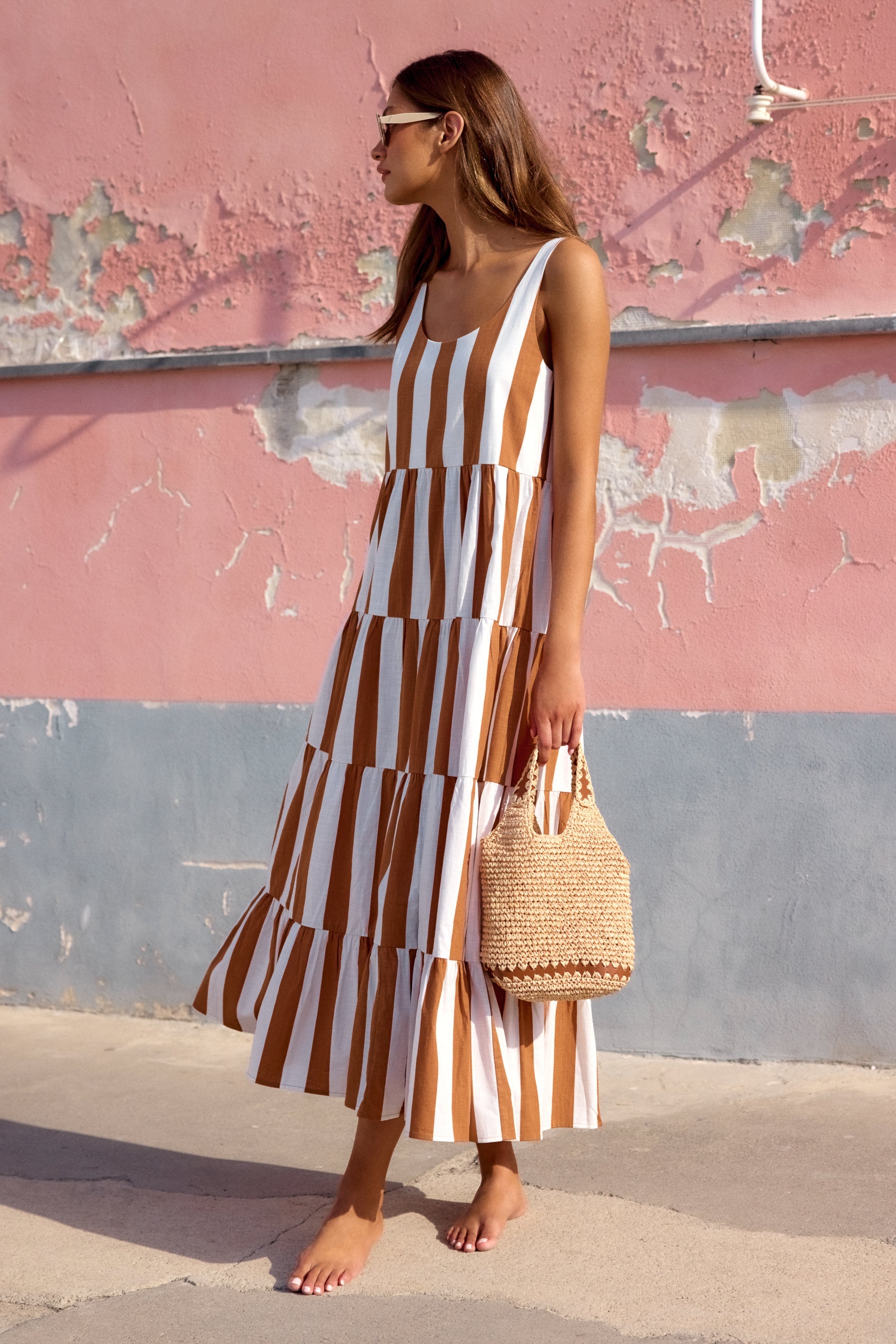 Winifred Maxi Dress In Panna Cotta – Mister Zimi